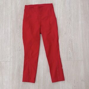 Size 2 lululemon leggings- red